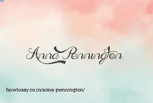 Anna Pennington