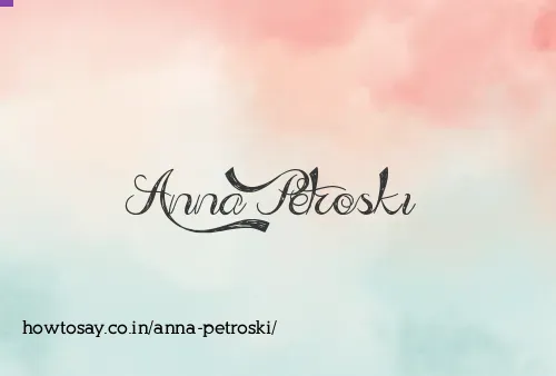 Anna Petroski