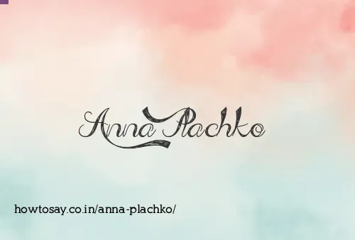 Anna Plachko