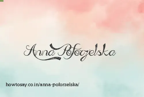 Anna Poforzelska
