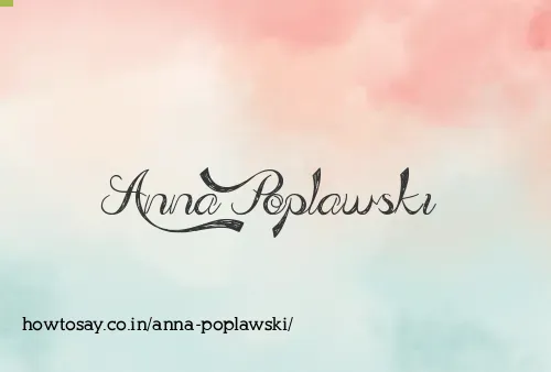 Anna Poplawski