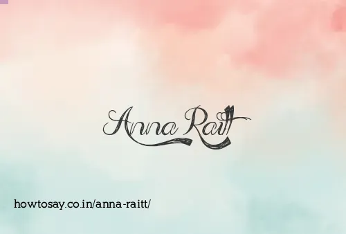 Anna Raitt