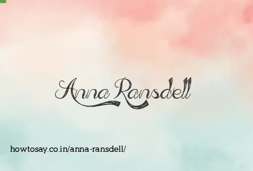Anna Ransdell
