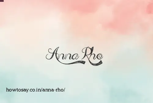 Anna Rho