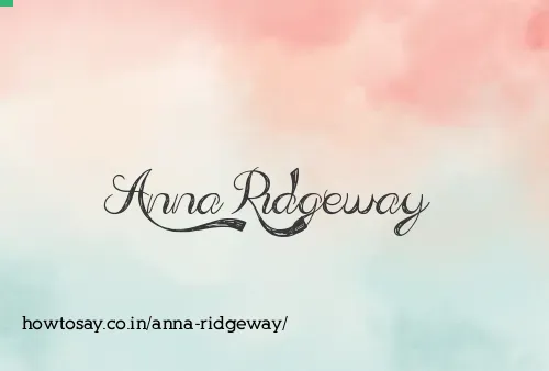 Anna Ridgeway