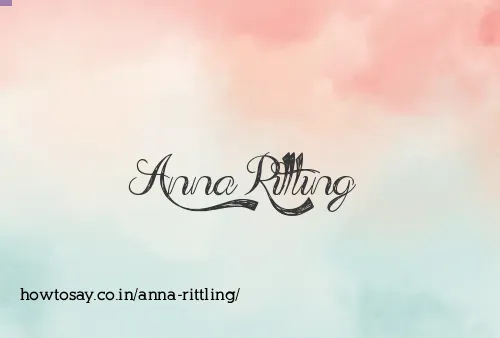 Anna Rittling