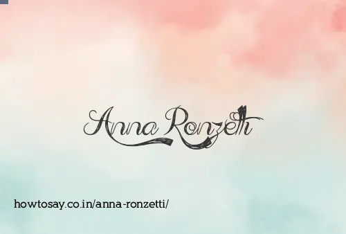 Anna Ronzetti