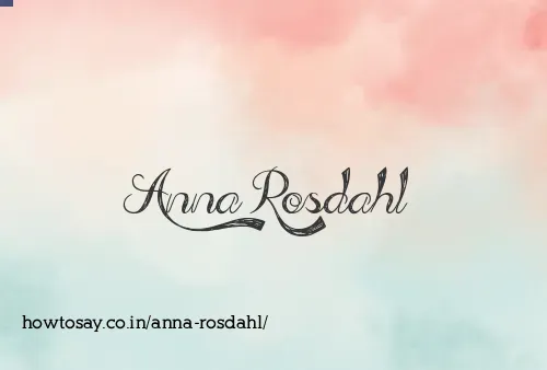 Anna Rosdahl