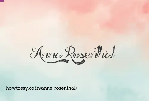 Anna Rosenthal