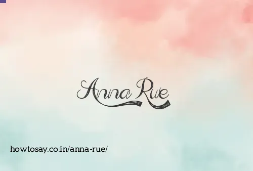 Anna Rue