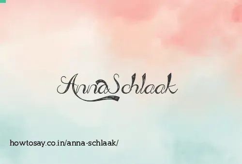 Anna Schlaak