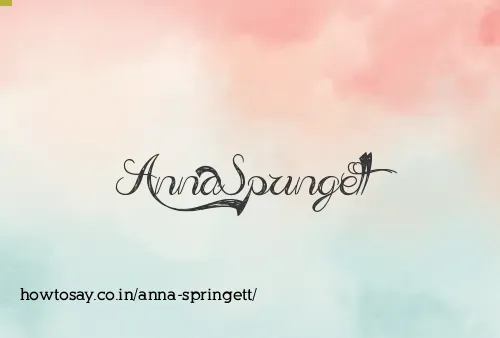 Anna Springett