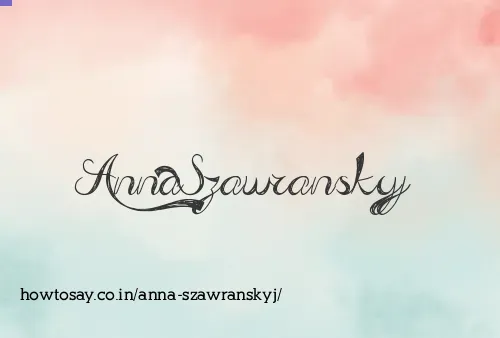 Anna Szawranskyj