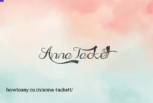 Anna Tackett