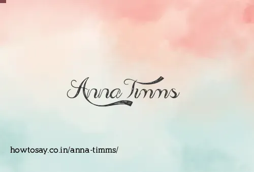 Anna Timms