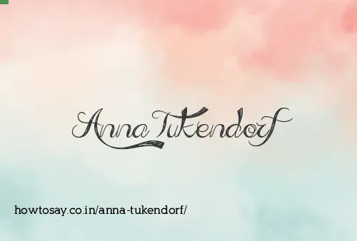 Anna Tukendorf