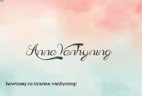 Anna Vanhyning
