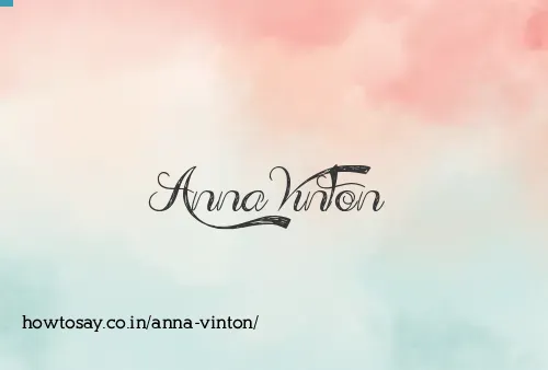 Anna Vinton