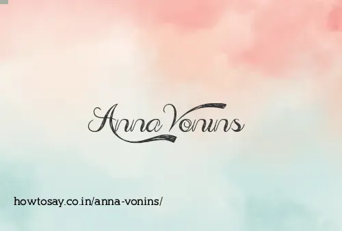 Anna Vonins