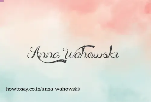 Anna Wahowski