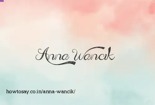 Anna Wancik