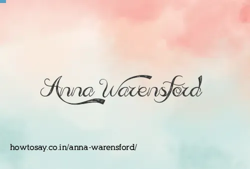 Anna Warensford