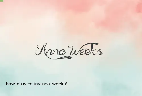 Anna Weeks