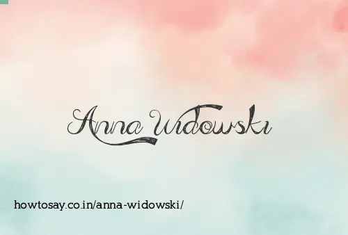Anna Widowski