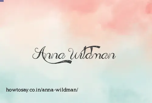 Anna Wildman