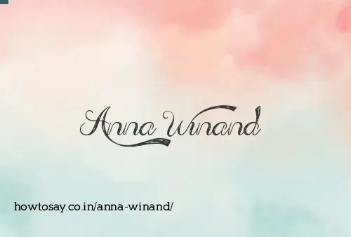 Anna Winand