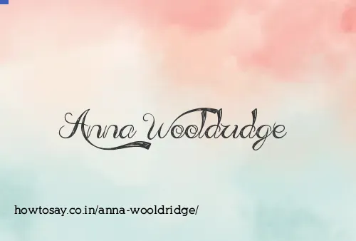 Anna Wooldridge