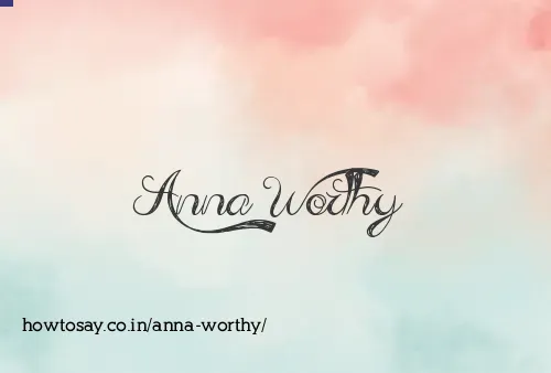Anna Worthy