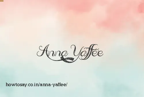 Anna Yaffee