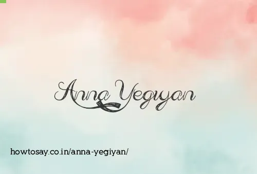 Anna Yegiyan