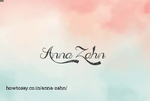 Anna Zahn