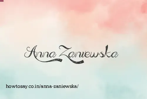 Anna Zaniewska