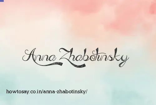 Anna Zhabotinsky