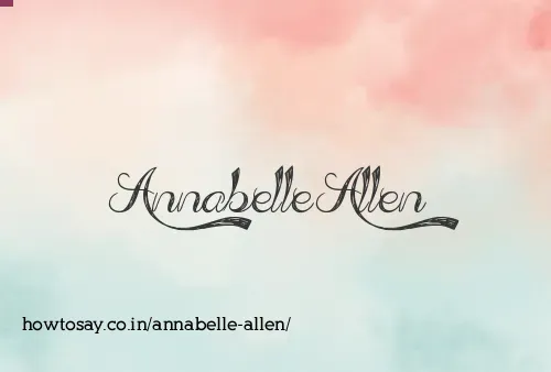 Annabelle Allen