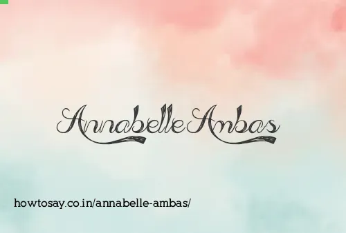 Annabelle Ambas