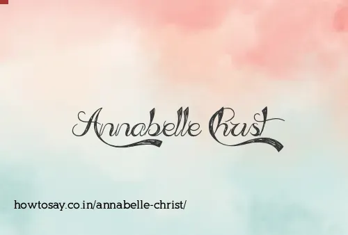 Annabelle Christ