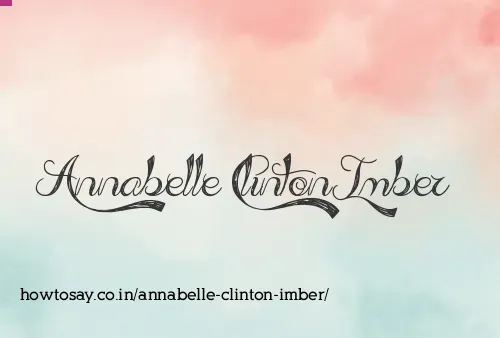 Annabelle Clinton Imber