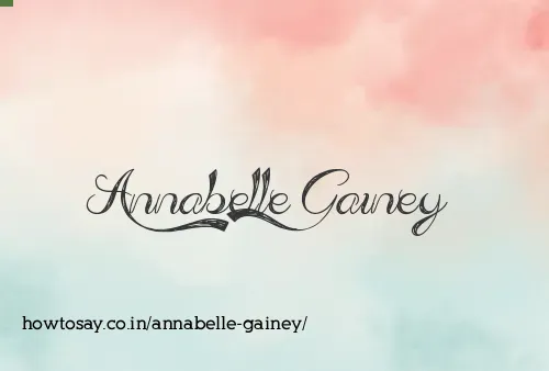 Annabelle Gainey