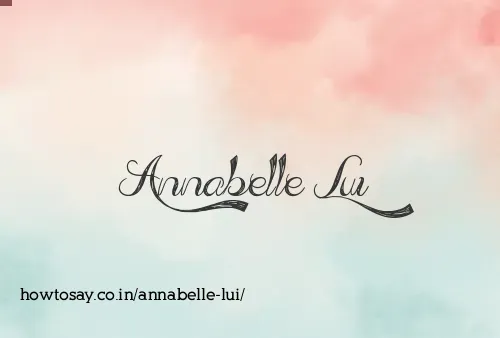Annabelle Lui