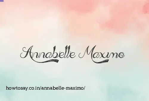 Annabelle Maximo