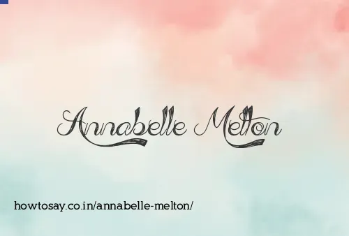 Annabelle Melton