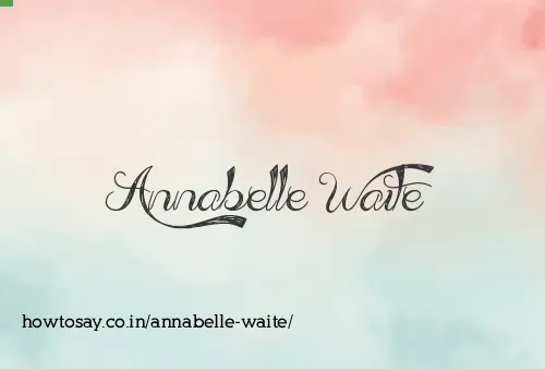 Annabelle Waite