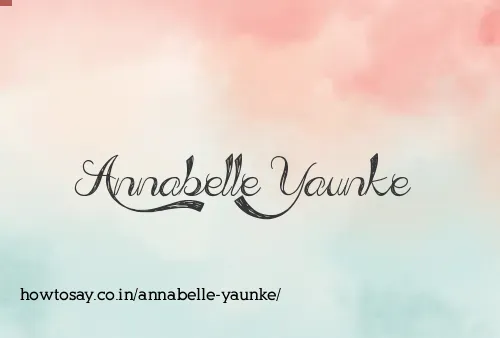 Annabelle Yaunke