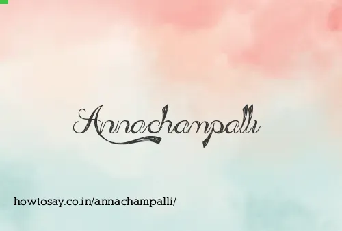 Annachampalli