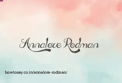 Annalore Rodman