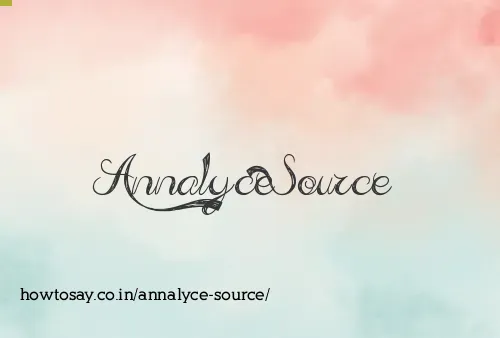 Annalyce Source